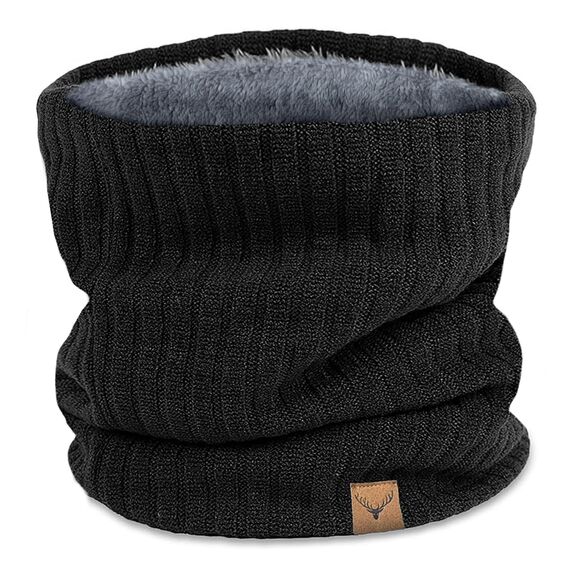 NEOLA Winter-Halswärmer – Thermo-Strickschals, winddicht, mit Fleece gefüttert, runder Schal, weicher, warmer Halswärmer, Geschenke für Herren, Radfahren, Skifahren, Motorradfahren