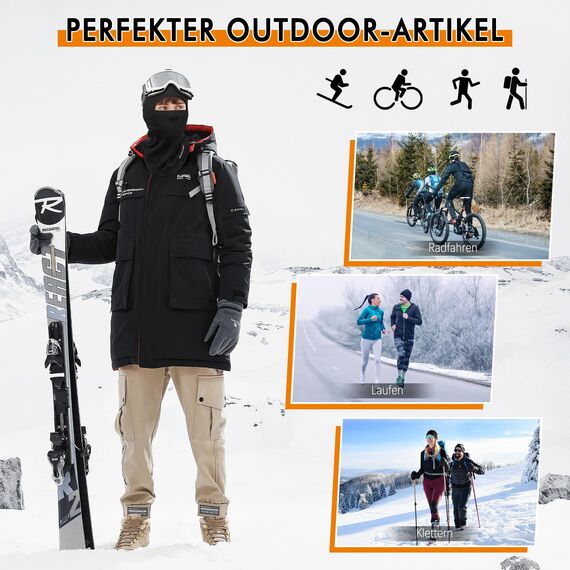 YANIKY Sturmhaube, Winddicht Warm Sturmmaske, Winter Skimaske Balaclava für Herren Damen, Atmungsaktiv Gesichtshaube Für Fahrrad, Motorrad,Snowboarden, Skifahren