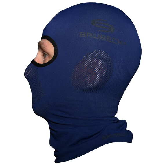 BRUBECK Funktionale Sturmhaube | Skimaske | Motorradmaske | Unisex | Atmungsaktiv | Snowboard | KM00010 | Dunkelblau | Größen: S/M