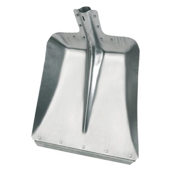 Kerbl Aluschaufel Größe 7 (Breite 32 cm, Gartenschaufel/Stallschaufel, aus Aluminium, mit verzinkter Stoßkante, Schneeschieber, ohne Stiel) 2970 (Packung mit 2)