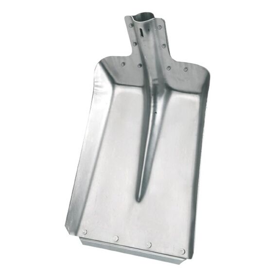 Kerbl Aluschaufel Größe 7 (Breite 32 cm, Gartenschaufel/Stallschaufel, aus Aluminium, mit verzinkter Stoßkante, Schneeschieber, ohne Stiel) 2970 (Packung mit 2)