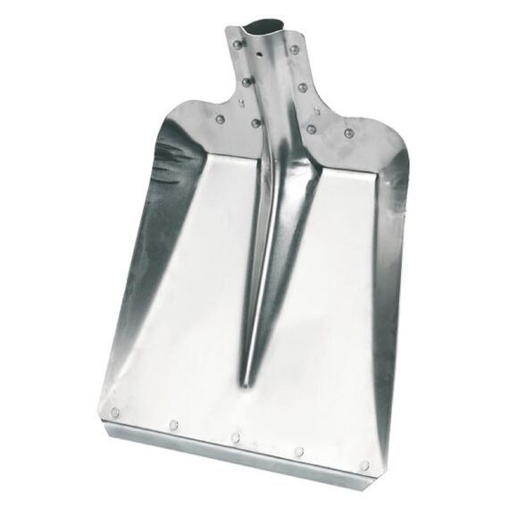 Kerbl Aluschaufel Größe 7 (Breite 32 cm, Gartenschaufel/Stallschaufel, aus Aluminium, mit verzinkter Stoßkante, Schneeschieber, ohne Stiel) 2970 (Packung mit 2)