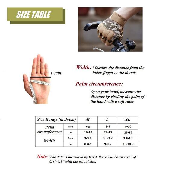 HYCOPROT Halbfinger Handschuhe Outdoor Motorrad Leichte Atmungsaktive Sporthandschuhe für Fahrrad Wandern Felsklettern