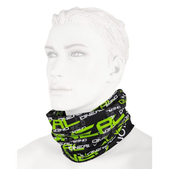 O‘NEAL | Halstuch Schlauch-Schal | Mountainbike Motocross Motorrad | Ungesäumt, Bequemes Material, elastischer Stoff | Neckwarmer Matrix | Unisex | Schwarz Grün | Einheitsgröße