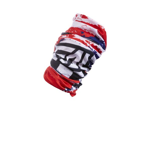 O‘NEAL | Halstuch Schlauch-Schal | Mountainbike Motocross Motorrad | Ungesäumt, Bequemes Material, elastischer Stoff | Neckwarmer USA | Unisex | Rot Weiß Blau | Einheitsgröße