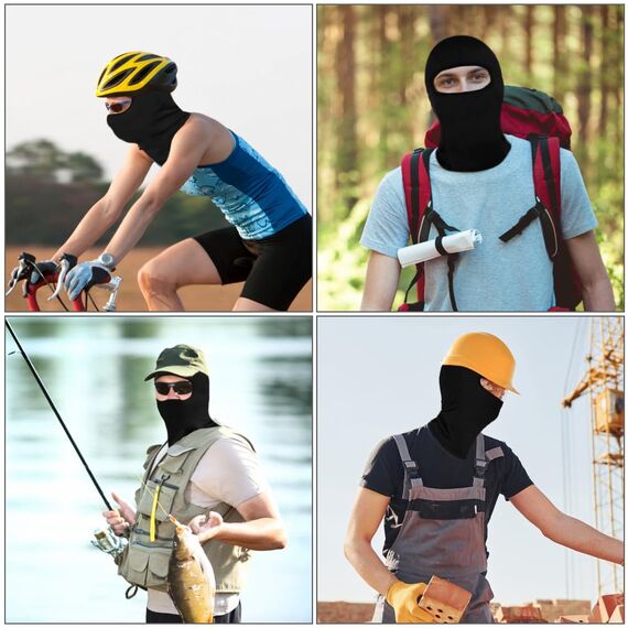 AMFUN Gesichtshaube, Balaclava Gesichtshaube, Sturmhaube, Motorrad Radfahren Ski Sturmhaube, Winddichte wasserdichte Kopfbedeckung für Winter Sport & Outdoor, UV-Schutzschal für Herren & Damen