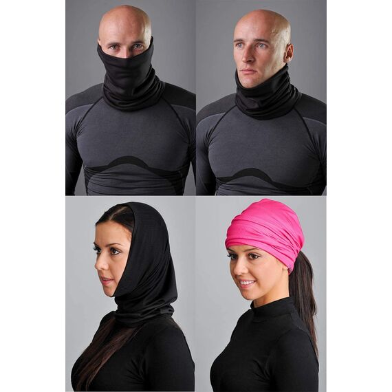 TODO Universal Schlauchschal Winter Halstuch für Laufen Radsport Herren Damen Multifunktionstuch Halswärmer Warm Fleece Winddicht Ski Nackenwärmer Fussball Schwarz (Schwarz - ns1)
