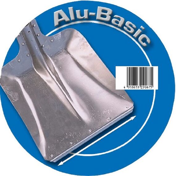 Kerbl Aluschaufel Größe 7 (Breite 32 cm, Gartenschaufel/Stallschaufel, aus Aluminium, mit verzinkter Stoßkante, Schneeschieber, ohne Stiel) 2970 (Packung mit 2)