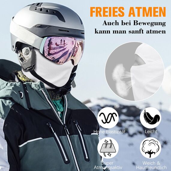 YANIKY Sturmhaube Atmungsaktiv Sturmmaske UV-Schutz Balaclava Herren Damen Gesichtshaube für Motorrad, Fahrrad, Radfahren, Outdoor Sports