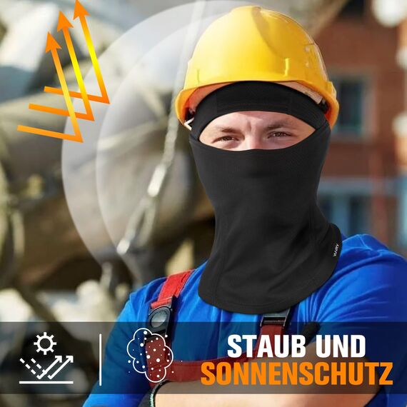 YANIKY Sturmhaube Atmungsaktiv Sturmmaske UV-Schutz Balaclava Herren Damen Gesichtshaube für Motorrad, Fahrrad, Radfahren, Outdoor Sports