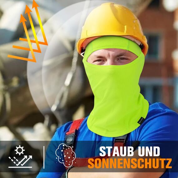 YANIKY Sturmhaube Atmungsaktiv Sturmmaske UV-Schutz Balaclava Herren Damen Gesichtshaube für Motorrad, Fahrrad, Radfahren, Outdoor Sports