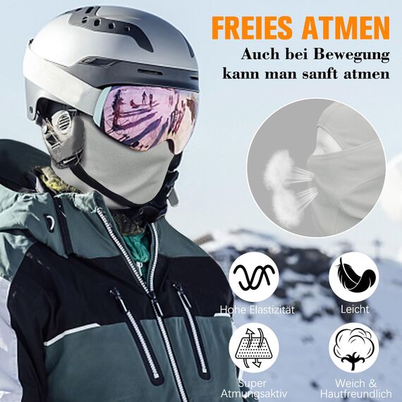 YANIKY Sturmhaube Atmungsaktiv Sturmmaske UV-Schutz Balaclava Herren Damen Gesichtshaube für Motorrad, Fahrrad, Radfahren, Outdoor Sports