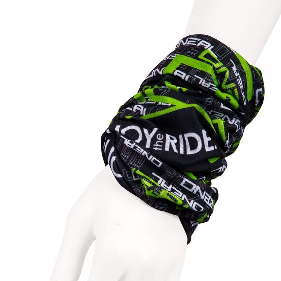 O‘NEAL | Halstuch Schlauch-Schal | Mountainbike Motocross Motorrad | Ungesäumt, Bequemes Material, elastischer Stoff | Neckwarmer Matrix | Unisex | Schwarz Grün | Einheitsgröße