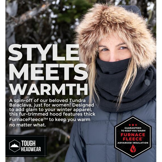 Tough Headwear Robuste Kopfbedeckung Fleece-Sturmhaube Skimaske – Winter-Gesichtsmaske für Männer und Frauen – Gesichtsschutz für Ausrüstung bei extrem kaltem Wetter