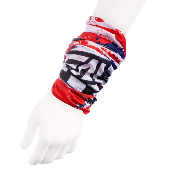 O‘NEAL | Halstuch Schlauch-Schal | Mountainbike Motocross Motorrad | Ungesäumt, Bequemes Material, elastischer Stoff | Neckwarmer USA | Unisex | Rot Weiß Blau | Einheitsgröße