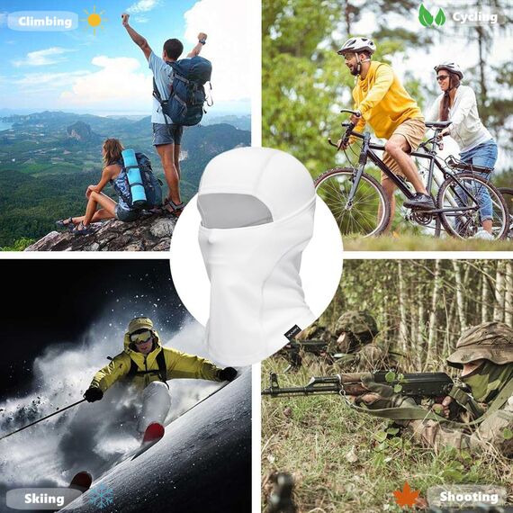 YANIKY Sturmhaube Atmungsaktiv Sturmmaske UV-Schutz Balaclava Herren Damen Gesichtshaube für Motorrad, Fahrrad, Radfahren, Outdoor Sports