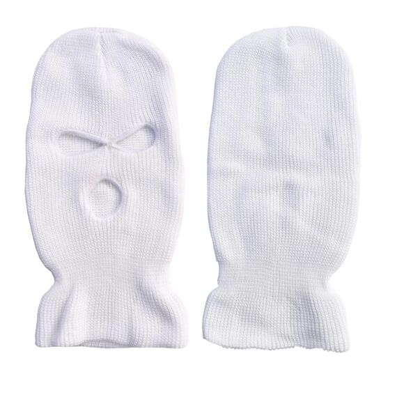 LINSOCLE 2pcs Balaclava - 3-Loch Sturmmaske, Gestrickte Sturmhaube, Multifunktionsmaske, Skimütze für Motorrad und Fahrrad