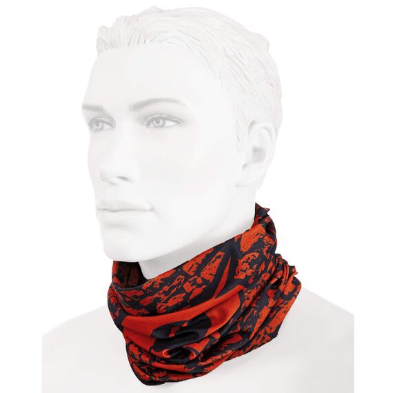O‘NEAL | Halstuch Schlauch-Schal | Mountainbike Motocross Motorrad | Ungesäumt, Bequemes Material, elastischer Stoff | Neckwarmer Wall | Unisex | Schwarz Rot | Einheitsgröße