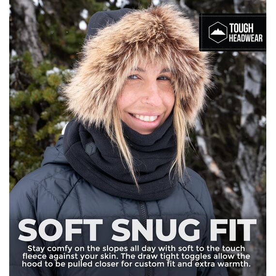Tough Headwear Robuste Kopfbedeckung Fleece-Sturmhaube Skimaske – Winter-Gesichtsmaske für Männer und Frauen – Gesichtsschutz für Ausrüstung bei extrem kaltem Wetter
