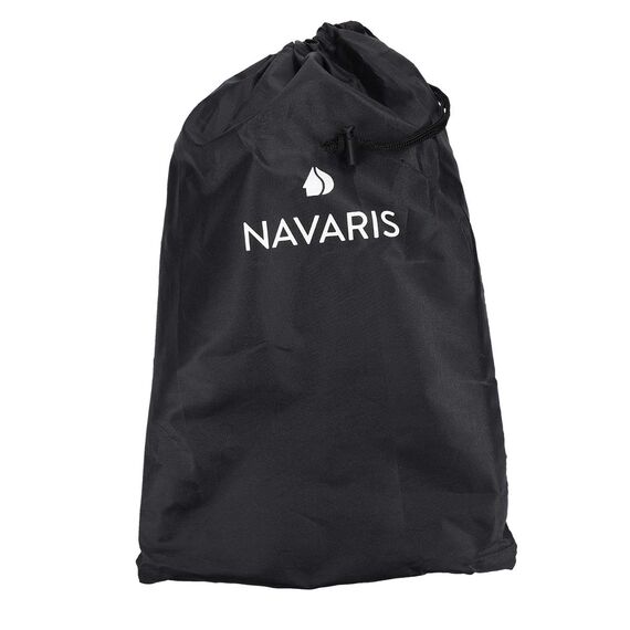 Navaris Lawinenschaufel mit verstellbarem Griff - max 80cm lang - klappbar für Transport in PKW LKW - mit Tasche - Alu Schneeschaufel Rot Schwarz