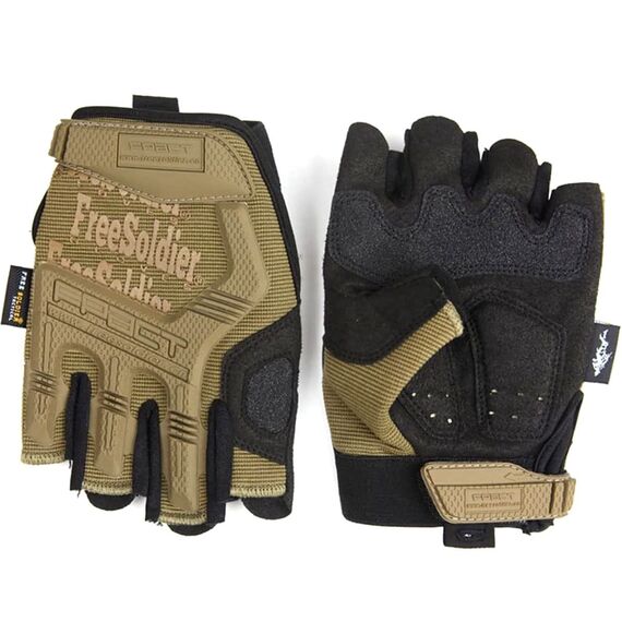 FREE SOLDIER Outdoor Handschuhe Vollfinger Taktische Handschuhe Herren Motorradhandschuhe mit gepolstertem für Fahrrad Airsoft Militär Paintball und andere Outdoor Aktivitäten (Braun, M)