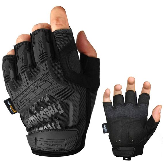 FREE SOLDIER Outdoor Handschuhe Vollfinger Taktische Handschuhe Herren Motorradhandschuhe mit gepolstertem für Fahrrad Airsoft Militär Paintball und andere Outdoor Aktivitäten (Schwarz, M)