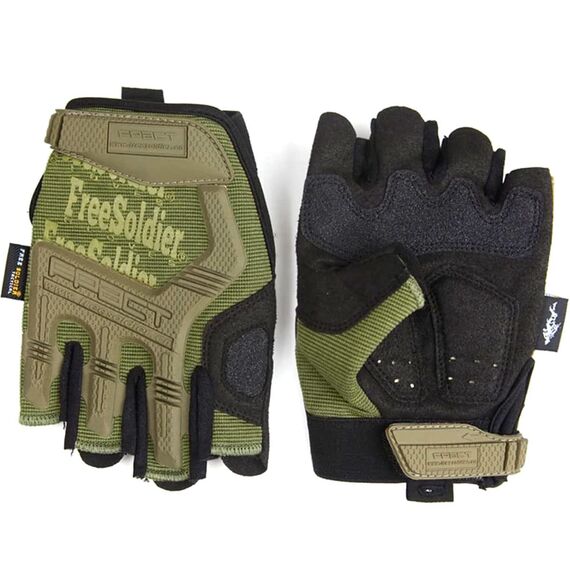 FREE SOLDIER Outdoor Handschuhe Vollfinger Taktische Handschuhe Herren Motorradhandschuhe mit gepolstertem für Fahrrad Airsoft Militär Paintball und andere Outdoor Aktivitäten (Grün, XL)
