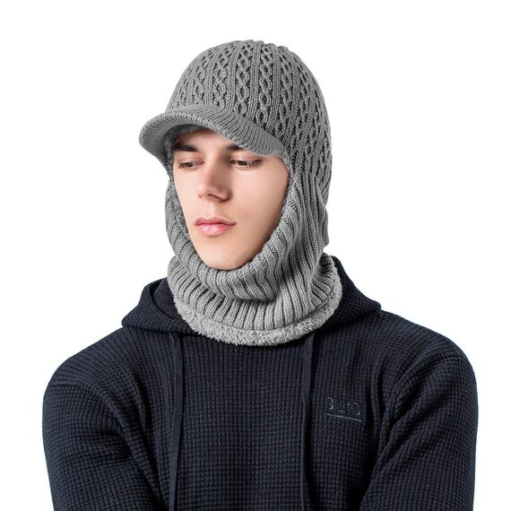 TAGVO Winter Thermo Gesichtsmaske Sturmhauben, Warm Fleecefutter Nackenwärmer, Winddicht Dick Radsport Ski Laufen Gesichtsmaske für Erwachsene Frauen Männer Sport im Freien - Universalgröß