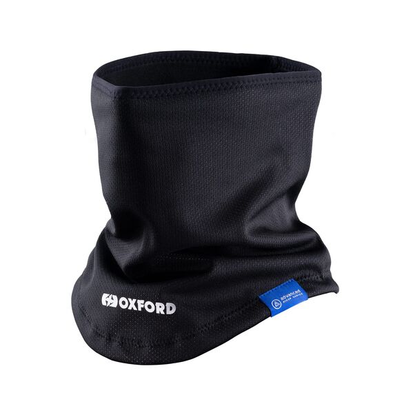 Oxford Products Advanced Sturmkragen, wasserdicht, winddicht, thermischer Motorrad-Halswärmer, Schwarz, L-XL