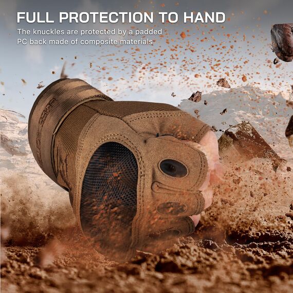 FREE SOLDIER Outdoor Handschuhe Herren Taktische Trainings Motorradhandschuhe Kletter Tactical Handschuhe Halbfinger Vollfinger Handschuhe Gilt für Radfahren Airsoft Militär Paintball
