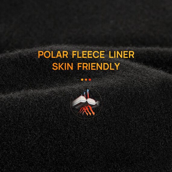 ILM Sturmhaube Winter Motorrad Fahrrad Ski für Herren und Damen Schwarz Dicker