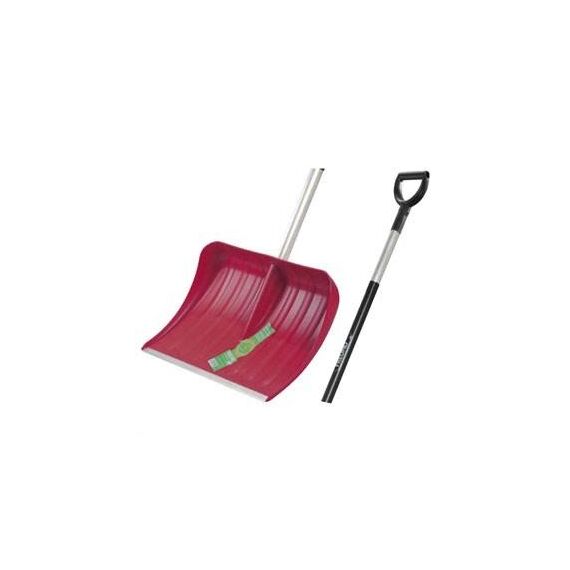 Freund Victoria Schneeschaufel Aluline (Schneeschieber rot, Blattbreite 54 cm, Schaufel mit Aluminiumstiel 125 cm, mit Alu-Profilkante, hoher Seitenrand) 97352