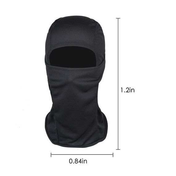 LOLYPOT Winddicht Sturmhauben Skimaske Motorradmaske Balaclava, Multifunktional Dünn und Atmungsaktiv Skihaube für Damen und Herren (schwarz)