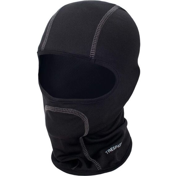 Trespass Moulder, Black, Balaklava / Sturmmaske / Sturmhaube / Kopfhaube / Gesichtsmaske für Erwachsene / Unisex / Damen und Herren, Schwarz