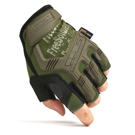 FREE SOLDIER Outdoor Handschuhe Vollfinger Taktische Handschuhe Herren Motorradhandschuhe mit gepolstertem für Fahrrad Airsoft Militär Paintball und andere Outdoor Aktivitäten (Grün, L)