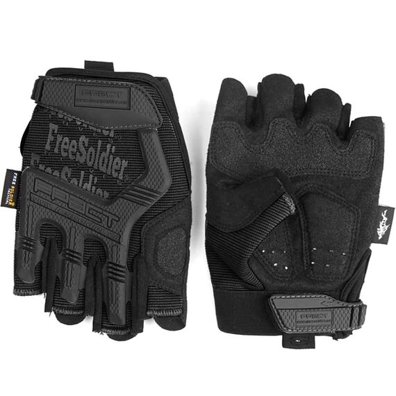 FREE SOLDIER Outdoor Handschuhe Vollfinger Taktische Handschuhe Herren Motorradhandschuhe mit gepolstertem für Fahrrad Airsoft Militär Paintball und andere Outdoor Aktivitäten(Schwarz, XL)