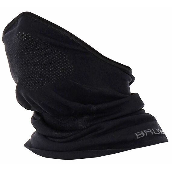 BRUBECK M-Pro Halbe Sturmhaube Merinowolle | Unisex | Klimaregulierend | 42% Merinowolle | schwarz | Größen: S-M