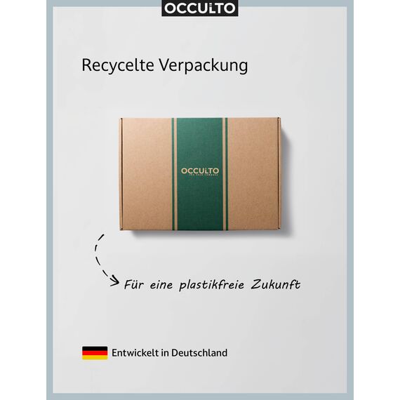 Occulto Herren & Damen Sturmhaube Motorrad (Modell: Helge) Schwarz
