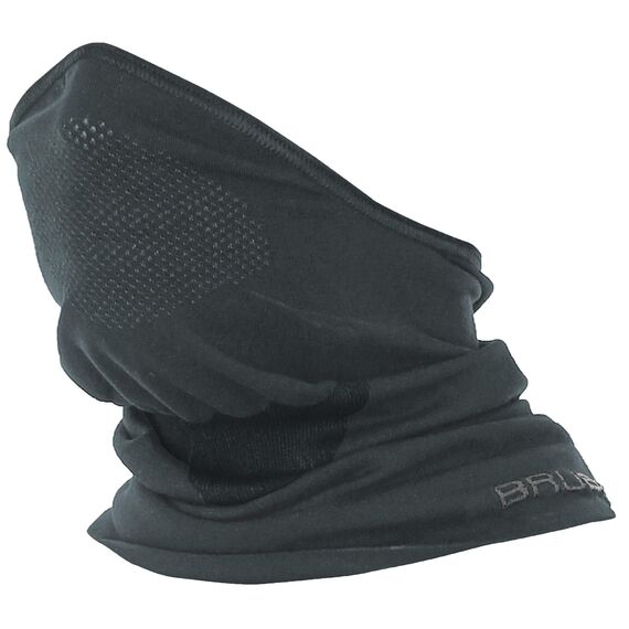 BRUBECK M-Pro Halbe Sturmhaube Merinowolle | Unisex | Klimaregulierend | 42% Merinowolle | schwarz | Größen: S-M