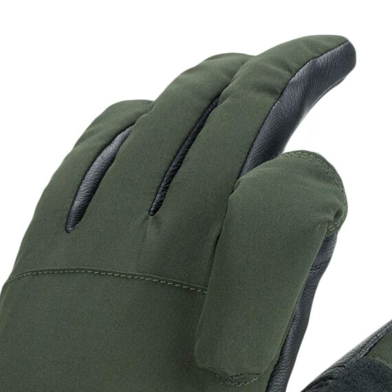 SealSkinz Unisex Wasserdichter Allwetter Schießhandschuh – Schwarz/Olivgrün, M