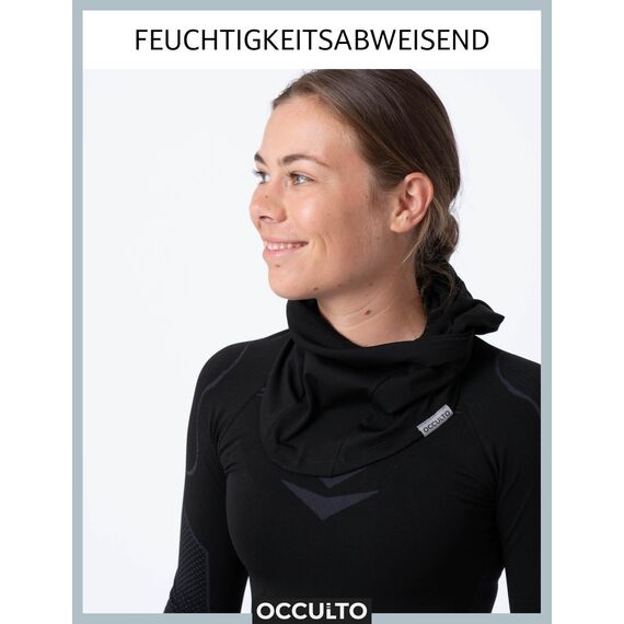 Occulto Herren & Damen Sturmhaube Motorrad (Modell: Helge) Schwarz
