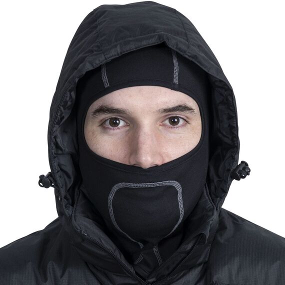 Trespass Moulder, Black, Balaklava / Sturmmaske / Sturmhaube / Kopfhaube / Gesichtsmaske für Erwachsene / Unisex / Damen und Herren, Schwarz
