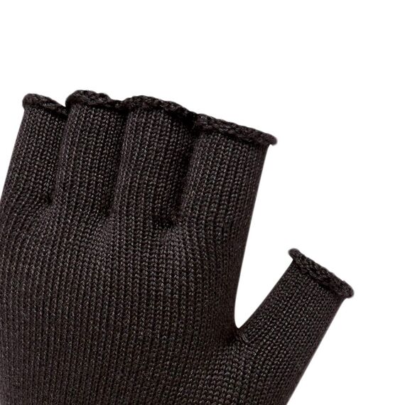 SealSkinz Unisex Solo Nicht Wasserdichter Halbhandschuh ohne Finger aus Merinowolle – Schwarz, Einheitsgröße