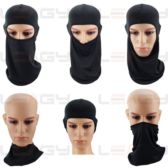 LEAGY 2Pack Candy Color Ultradünne Ski-Gesichtsmaske Ideal unter einem Fahrrad Warme Sturmhaube, Skimütze Sturmhaube Skullies Mützen (Weiß)