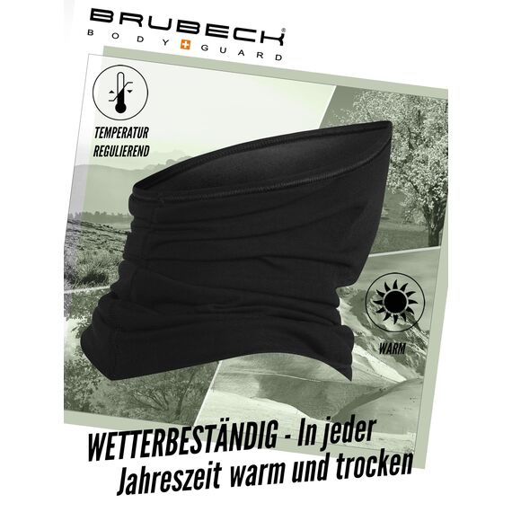 BRUBECK® X-Pro halbe klimaoaktive Gesichtsmaske Sturmhaube Sturmmaske, Größen: L/XL; Farbe: X-Pro / Black