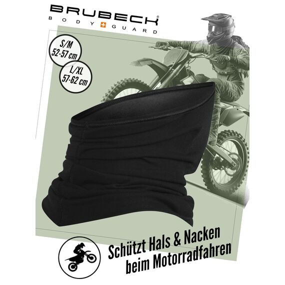 BRUBECK® X-Pro halbe klimaoaktive Gesichtsmaske Sturmhaube Sturmmaske, Größen: L/XL; Farbe: X-Pro / Black