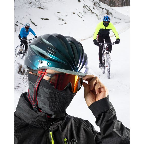 ROTTO Nackenwärmer Multifunktionstuch Halswärmer Herren Schulterwärmer Motorrad schal Winddicht Atmungsaktiv für Outdoor Radsport Ski Laufen