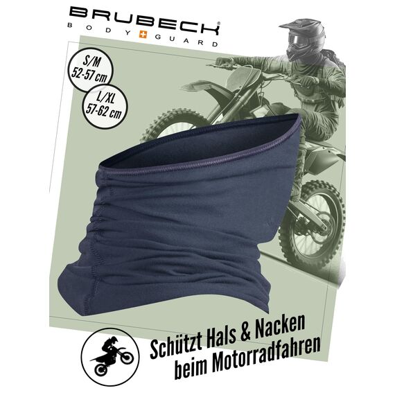 BRUBECK X-PRO Halbe Sturmhaube Merinowolle | Unisex | Klimaregulierend | 42% Merinowolle | Dunkelgrau | Größen: L-XL