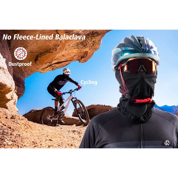 ROTTO (3 Pack Sturmhaube Skimaske Balaclava Gesichtshaube für Fahrrad Motorrad Unisex