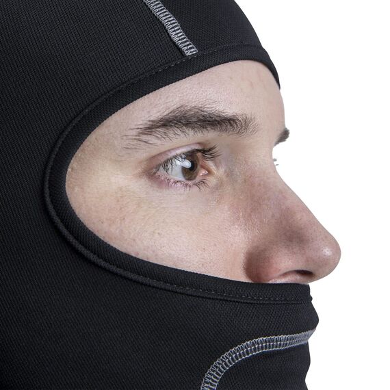 Trespass Moulder, Black, Balaklava / Sturmmaske / Sturmhaube / Kopfhaube / Gesichtsmaske für Erwachsene / Unisex / Damen und Herren, Schwarz